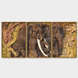  Textured Art Floating Canvas Wall Painting Set of Three