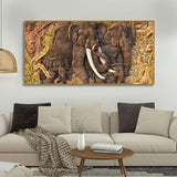  Family in the Forest Textured Art Premium Wall Painting