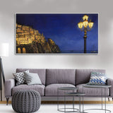 Evening at The Coast of Amalfi in Italy Canvas Wall Painting