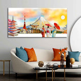 Famous Places of Japan Canvas Wall Painting