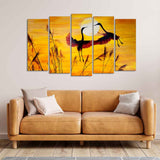 Sunset 5 Pieces Wall Painting