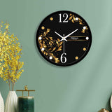 Black Background Designer Wall Clock