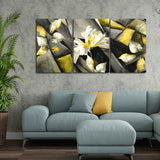 Flower Canvas Wall Painting Abstract Art 3 Pieces