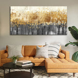 Forest Splatter Abstract Art Canvas Wall Painting