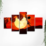 Premium Canvas Wall Painting of Five Pieces