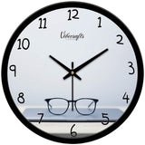 Glasses on Book Designer Wall Clock