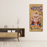 God Ganesha Thai Style Art Canvas Wall Painting