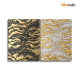 Golden Abstract Art Canvas Wall Painting