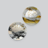  Luxurious Art Wall Hanging Plates of Two Pieces