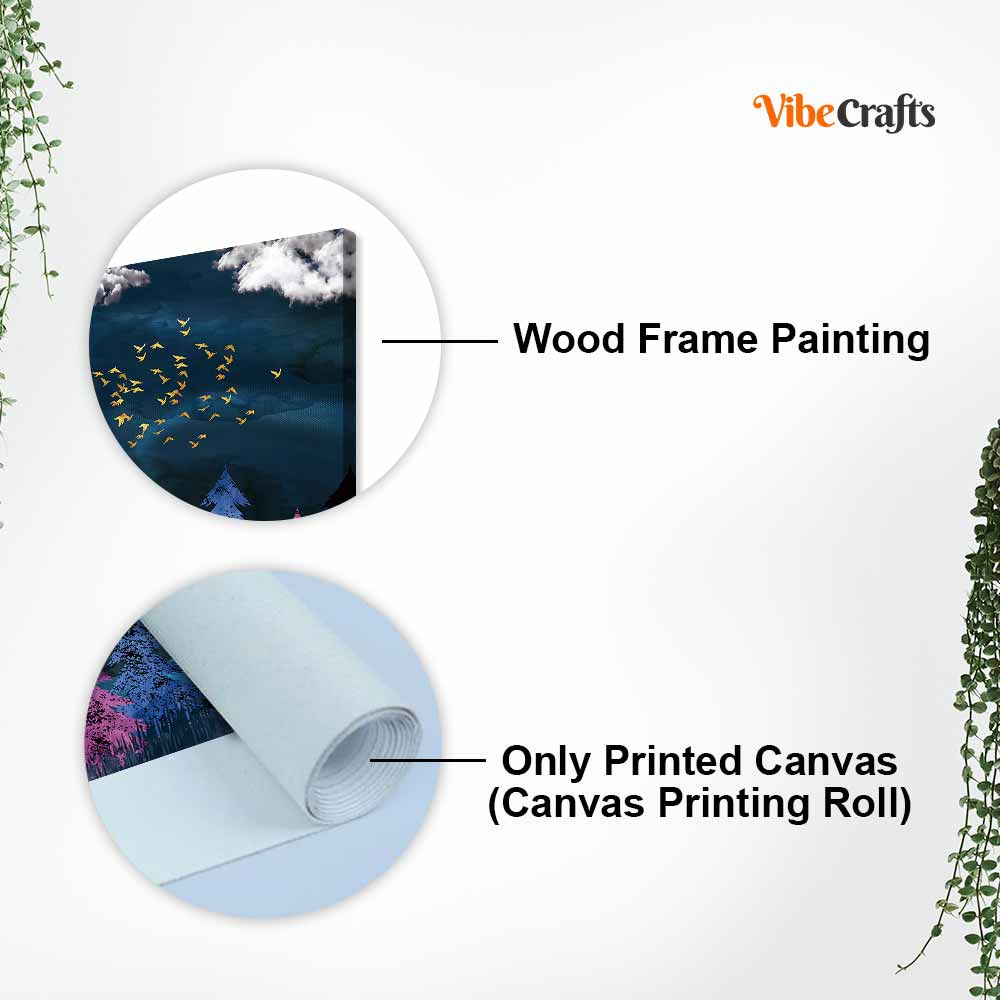 Dark Forest Canvas Wall Painting