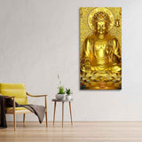 Golden Buddha Statue Canvas Wall Painting
