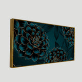 Golden Flowers Wall Painting
