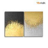 Golden Texture Canvas Wall Painting