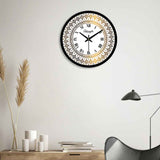 Golden Royal Pattern Designer Wall Clock