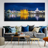 Temple in Evening Large Canvas Wall Painting