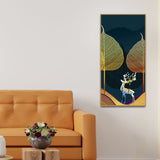 Golden Leaves Canvas Wall Painting