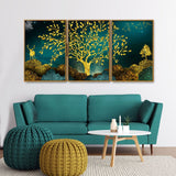  Premium Floating Canvas Wall Painting Set of Three