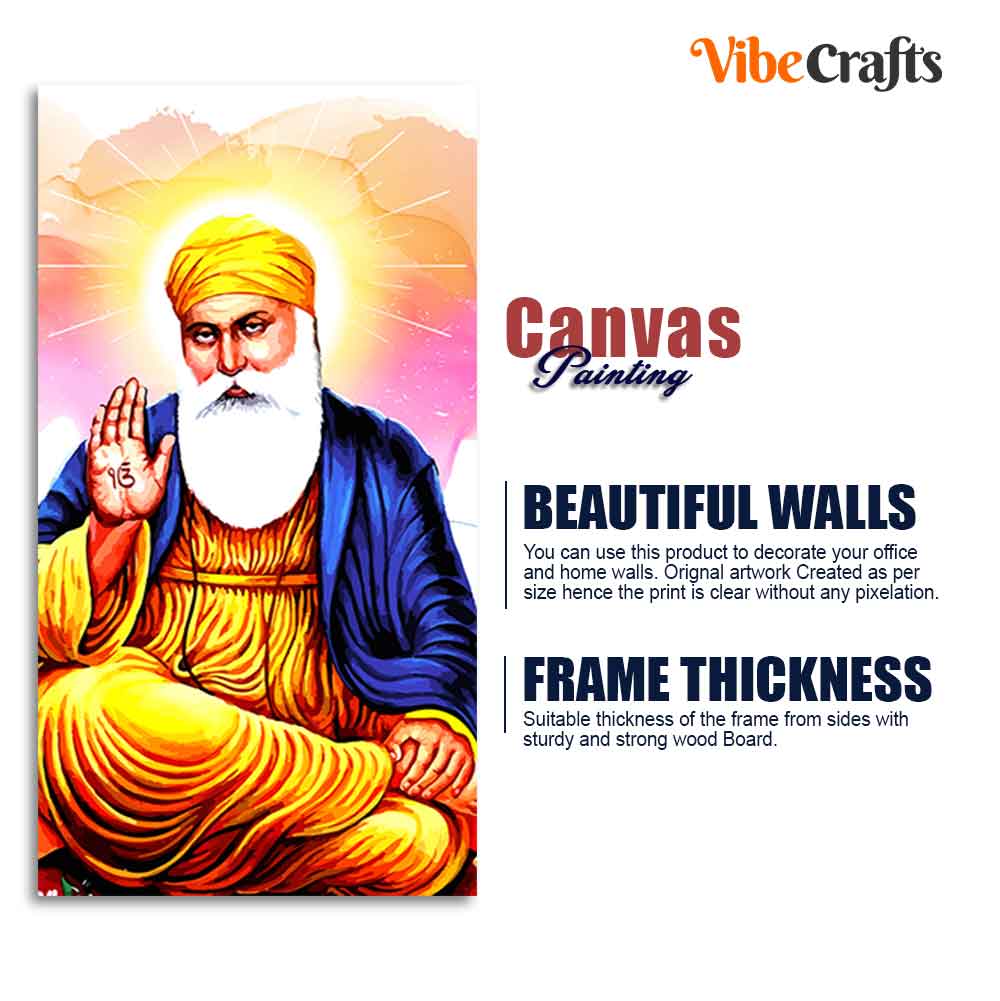 Guru Nanak Dev Canvas Wall Painting