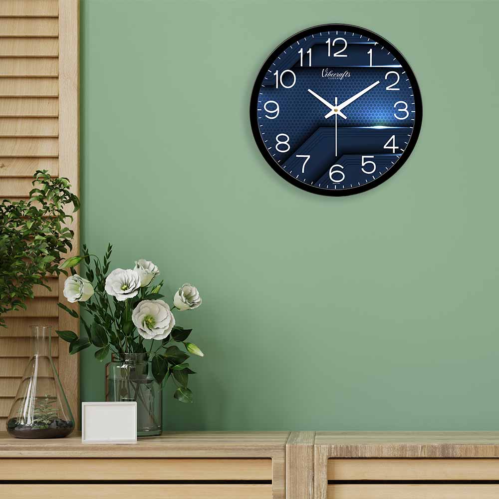 Hexagon Designer wall Clock For Study Room