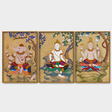 Style Art Canvas Floating Canvas Wall Painting Set of Three