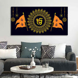 Holy Symbol Of Sikh Religion Canvas Wall Painting