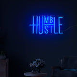 "Humble Hustle" Text Neon Sign LED Light