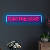 "I'am the Boss" Text Neon Sign LED Light