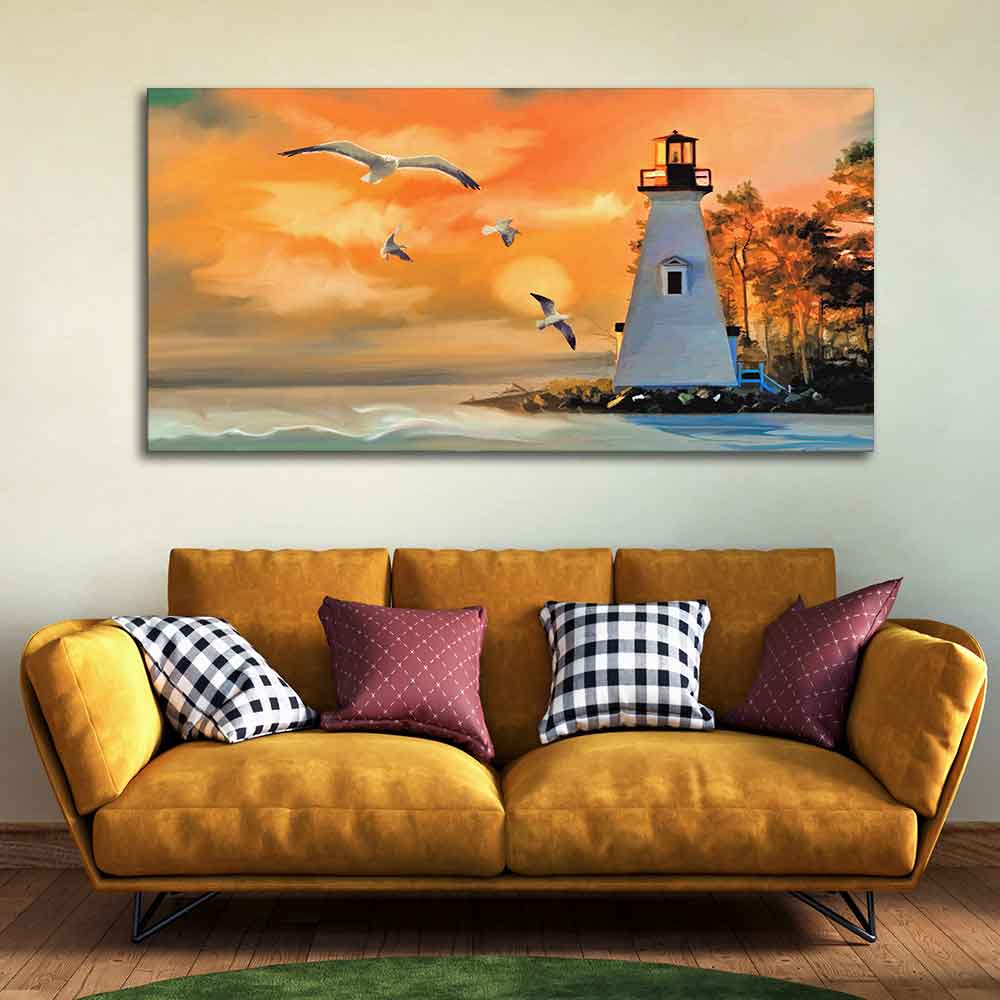 Light House Canvas Wall Painting