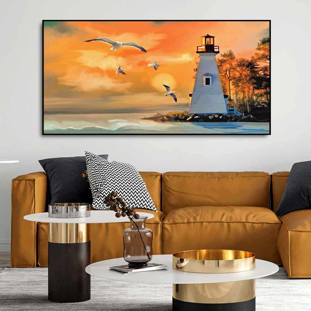 Light House Canvas Wall Painting