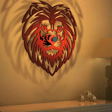 Lion Head Design Shadow Lamp