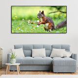 Little Squirrel in the Park Premium Wall Painting