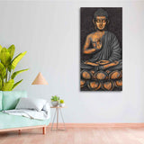 Lord Buddha in Forest  Premium Canvas Wall Painting