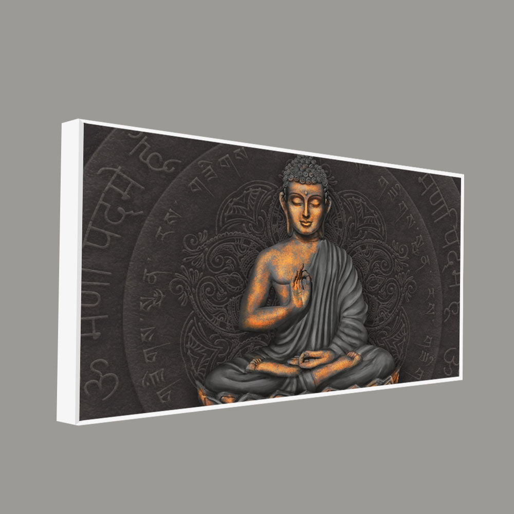 Lord Gautam Buddha Meditating Wall Painting