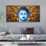 Gautam Buddha Serene Face Canvas Wall Painting