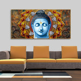 Lord Gautam Buddha Serene Face Canvas Wall Painting