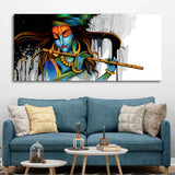 Playing a Flute Canvas Wall Painting