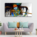 Lord Krishna Playing a Flute Wall Painting