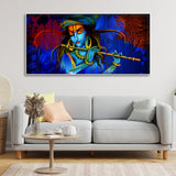 Lord Krishna Playing Flute Wall Painting