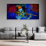 Krishna Playing Flute Wall Painting