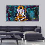 Lord Spiritual Ganesha Canvas Wall Painting