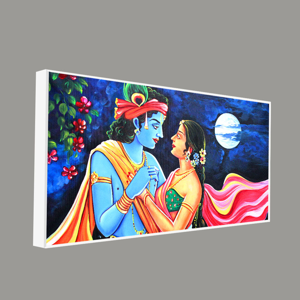 Love of Lord Radha Krishna Canvas Wall Painting