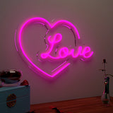 "Love" Text LED Light