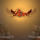 Love with Wings Design Shadow Lamp