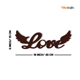 Love with Wings Design Shadow Lamp