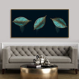  Abstract Art of Modern Green Leaves Premium Wall Painting