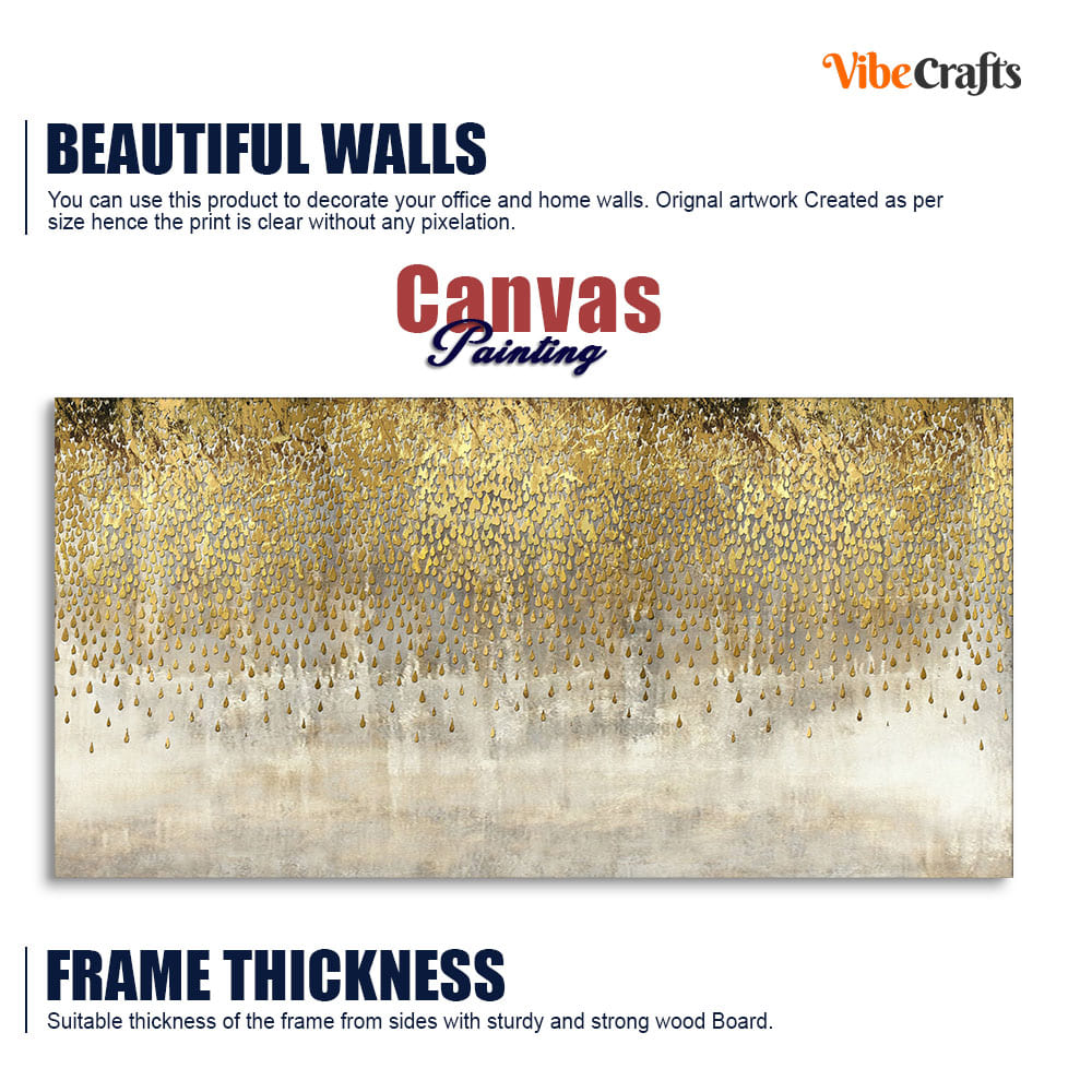 Luxurious Golden Pattern Premium Wall Painting