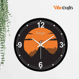 Orange colour Wall Clock