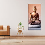 Meditating Gautam Buddha Canvas Wall Painting