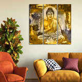 Lord Buddha Wall Painting Three Pieces