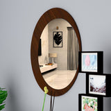  Round Shape Wooden Wall Mirror